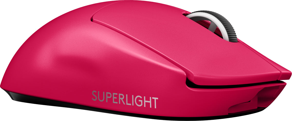 Logitech G PRO X SUPERLIGHT - Rato - óptico - 5 botões - sem fios - LIGHTSPEED - recetor Logitech LIGHTSPEED - rosa