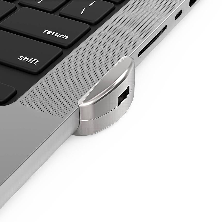 Compulocks MacBook Pro M1 Adaptador de bloqueo de 14 pulgadas con bloqueo de teclas - Adaptador de bloqueo de ranura de seguridad - Con bloqueo de teclas - para Apple MacBook Pro 14 (finales de 2021)