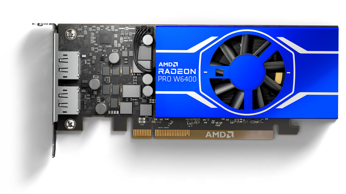 AMD Radeon Pro W6400 - Graphic Card - RDNA 2 - 4 GB GDDR6 - PCIe 4.0 x4 - 2 x DisplayPort