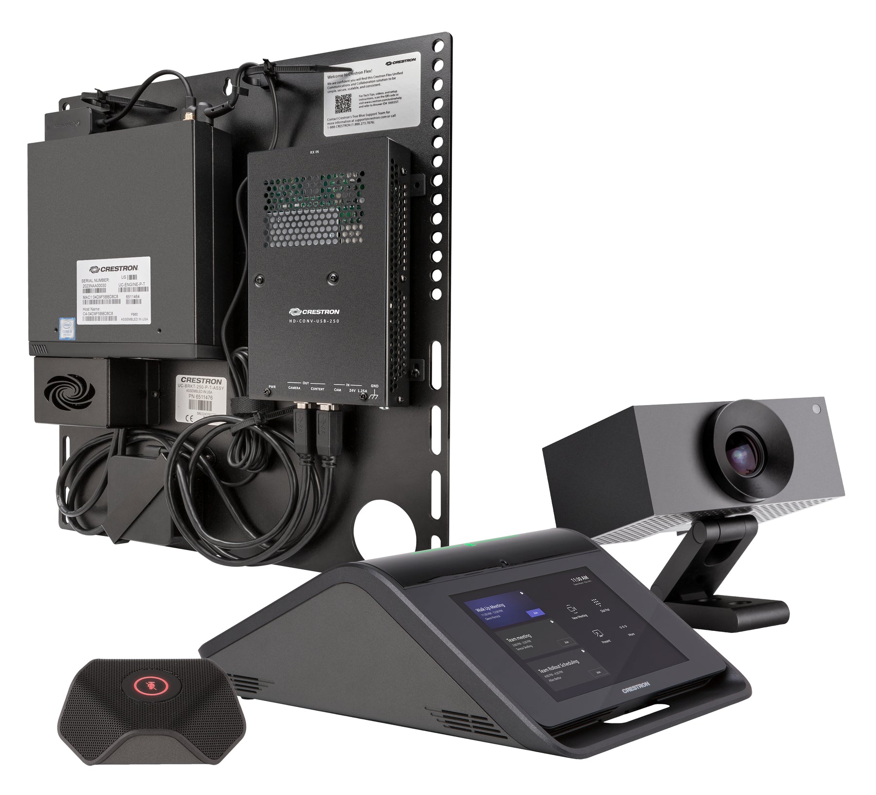 Crestron Flex UC-MX70-T - Para Medium Microsoft Teams Rooms - conjunto para vídeo conferência - preto