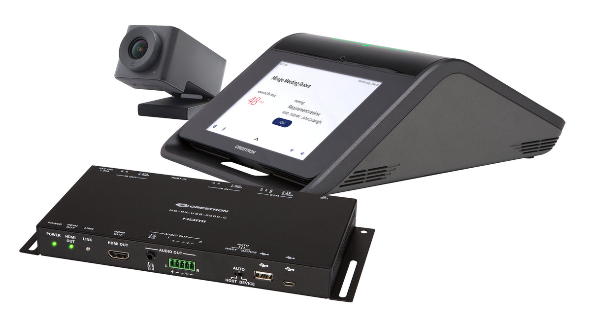 Crestron Flex UC-MX50-U - Conjunto para vídeo conferência (camera, consola de ecrã tátil, recetor)