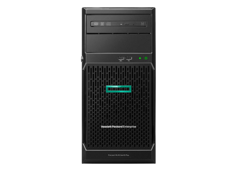 HPE ProLiant ML30 Gen10 Plus Entry - Servidor - torre - 4U - 1 via - 1 x Xeon E-2314 / 2.8 GHz - RAM 16 GB - SATA - não hot-swap 3.5" compartimento(s) - sem HDD - GigE - monitor: nenhum