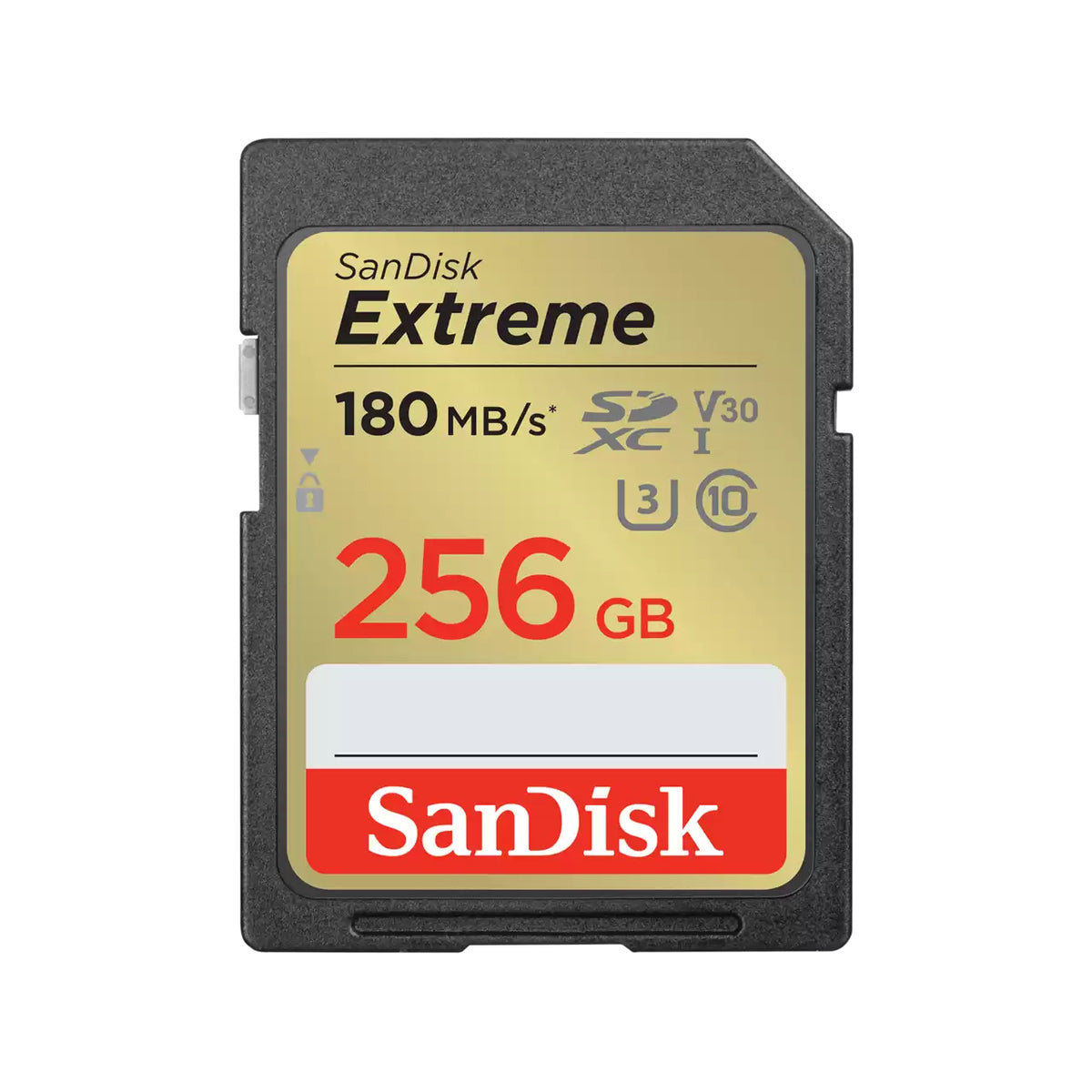 SanDisk Extreme - Tarjeta de memoria flash - 256 GB - Video Class V30 / UHS-I U3 / Class10 - SDHC UHS-I