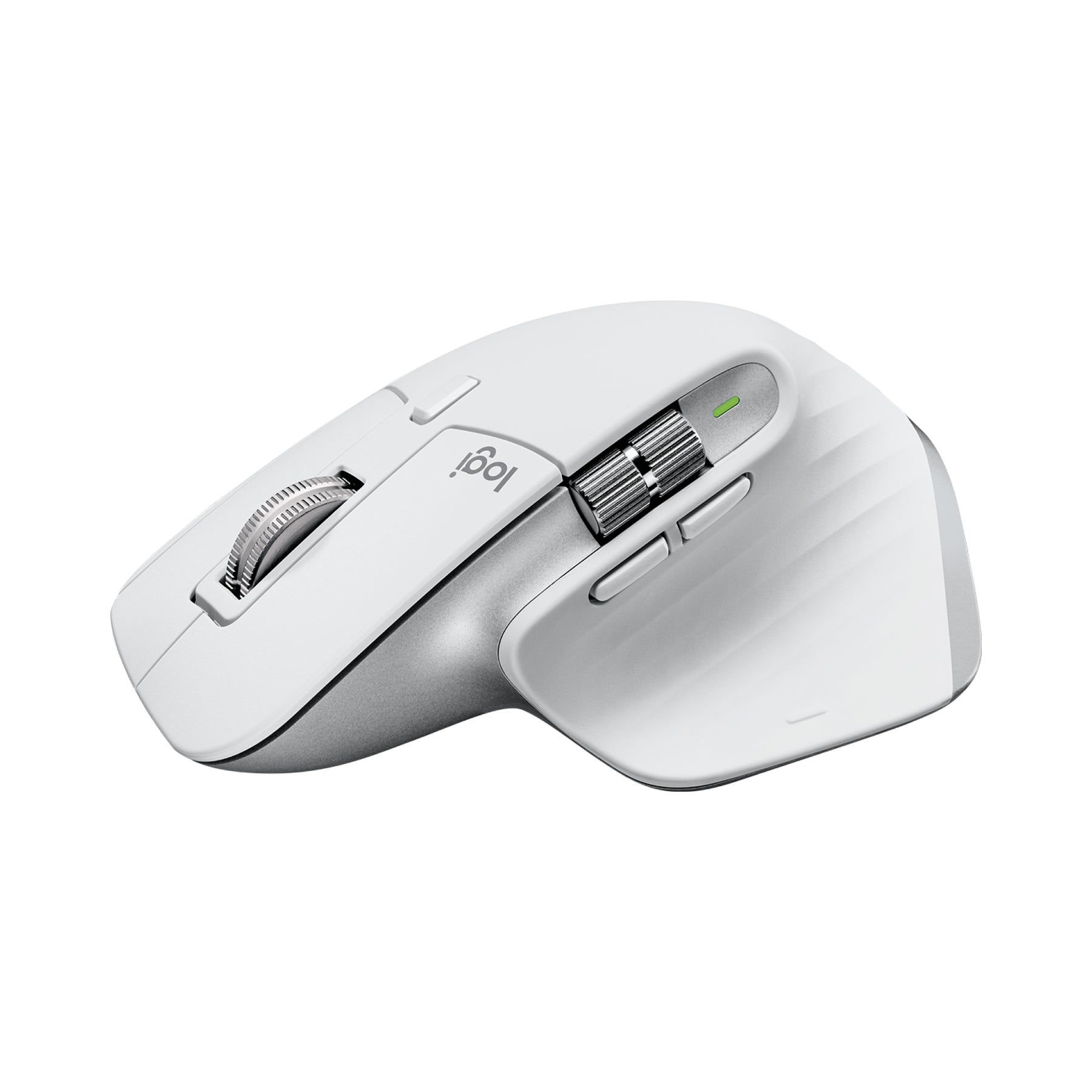 Logitech Master Series MX Master 3S - Mouse - ergonomic - optical - 7 buttons - wireless - Bluetooth, 2.4 GHz - Logitech Logi Bolt USB receiver - pale gray