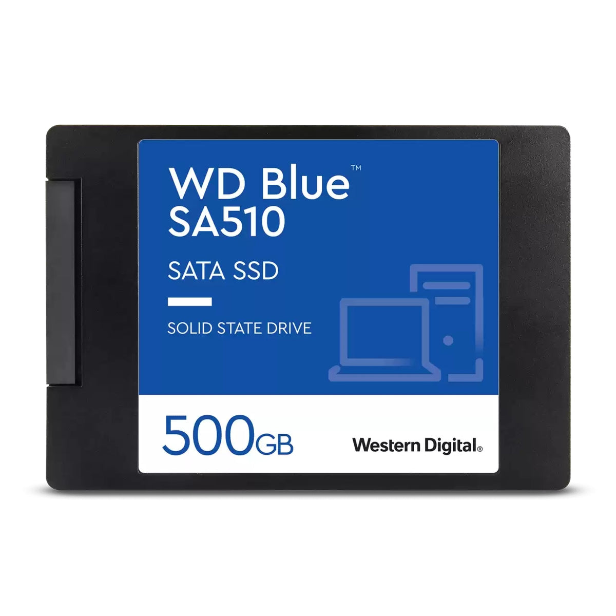 WD Blue SA510 WDS500G3B0A - SSD - 500 GB - internal - 2.5" - SATA 6Gb/s - blue