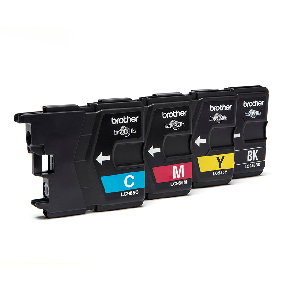 Brother LC985VALBP - Pack of 4 - Black, Yellow, Cyan, Magenta - Original - Blister - Ink Cartridge - for Brother DCP-J125, DCP-J140, DCP-J315, DCP-J515, MFC-J220, MFC-J265, MFC- J410, MFC-J415
