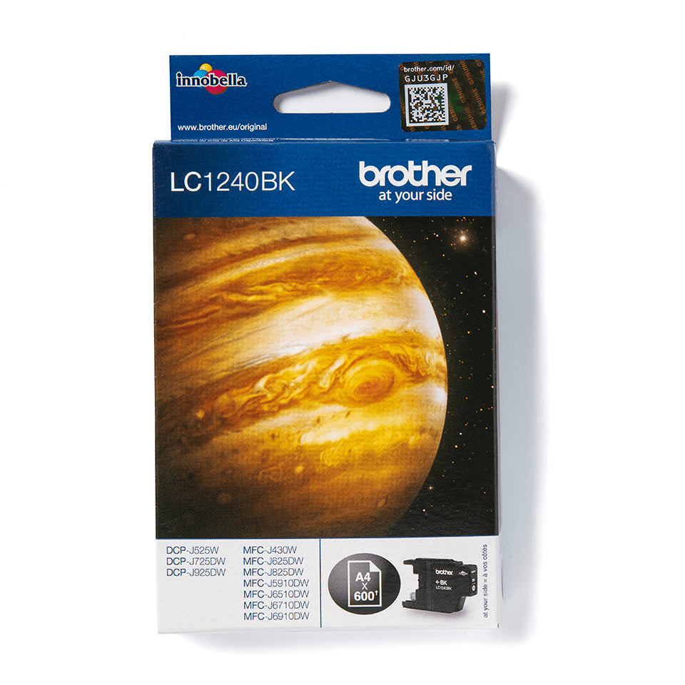 Brother LC1240BK - Black - Original - Ink Cartridge - for Brother DCP-J525, J725, J925, MFC-J430, J5910, J625, J6510, J6710, J6910, J825