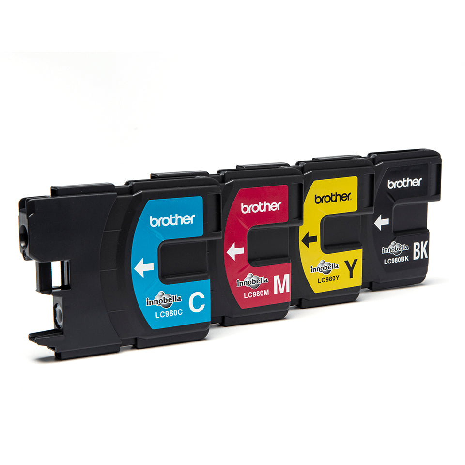Brother LC980VALBP - Pack of 4 - Black, Yellow, Cyan, Magenta - Original - Blister - Ink Cartridge - for Brother DCP-145, 163, 165, 195, 365, 373, 375, 377, MFC-250, 255, 290, 295, 297