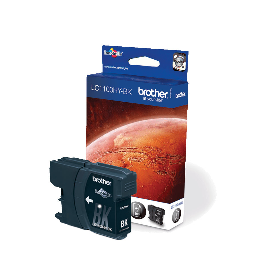 Brother LC1100HYBK - High Yield - black - original - ink cartridge - for Brother DCP-6690CW, MFC-5890CN, MFC-5895CW, MFC-6490CW, MFC-6890CDW, Justio MFC-5890CN