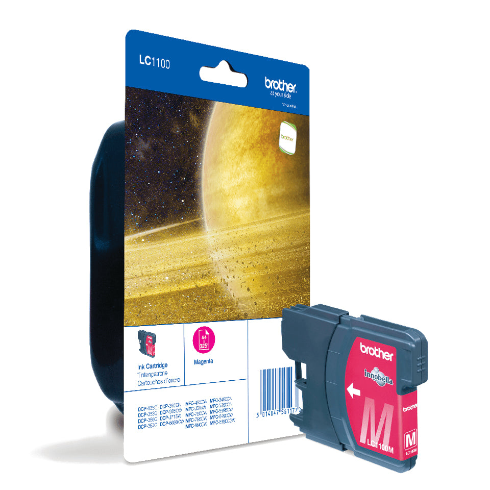 Brother LC1100MBP - Magenta - Original - Blister - Ink Cartridge - for Brother DCP-185, 385, 585, 6690, MFC-490, 5490, 5890, 6490, 990