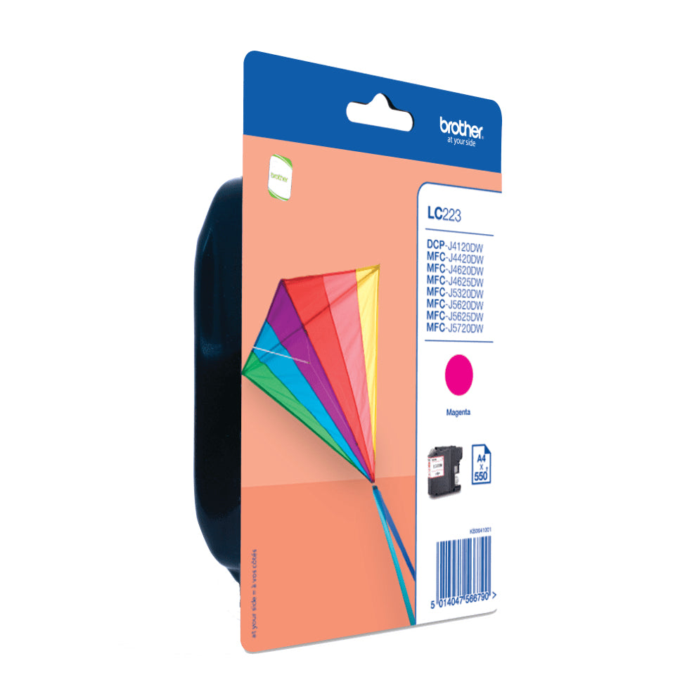 Brother LC223MBP - Magenta - Original - Blister - Ink Cartridge - for Brother DCP-J4120, J562, MFC-J4420, J4620, J4625, J480, J5320, J5625, J5720, J680, J880