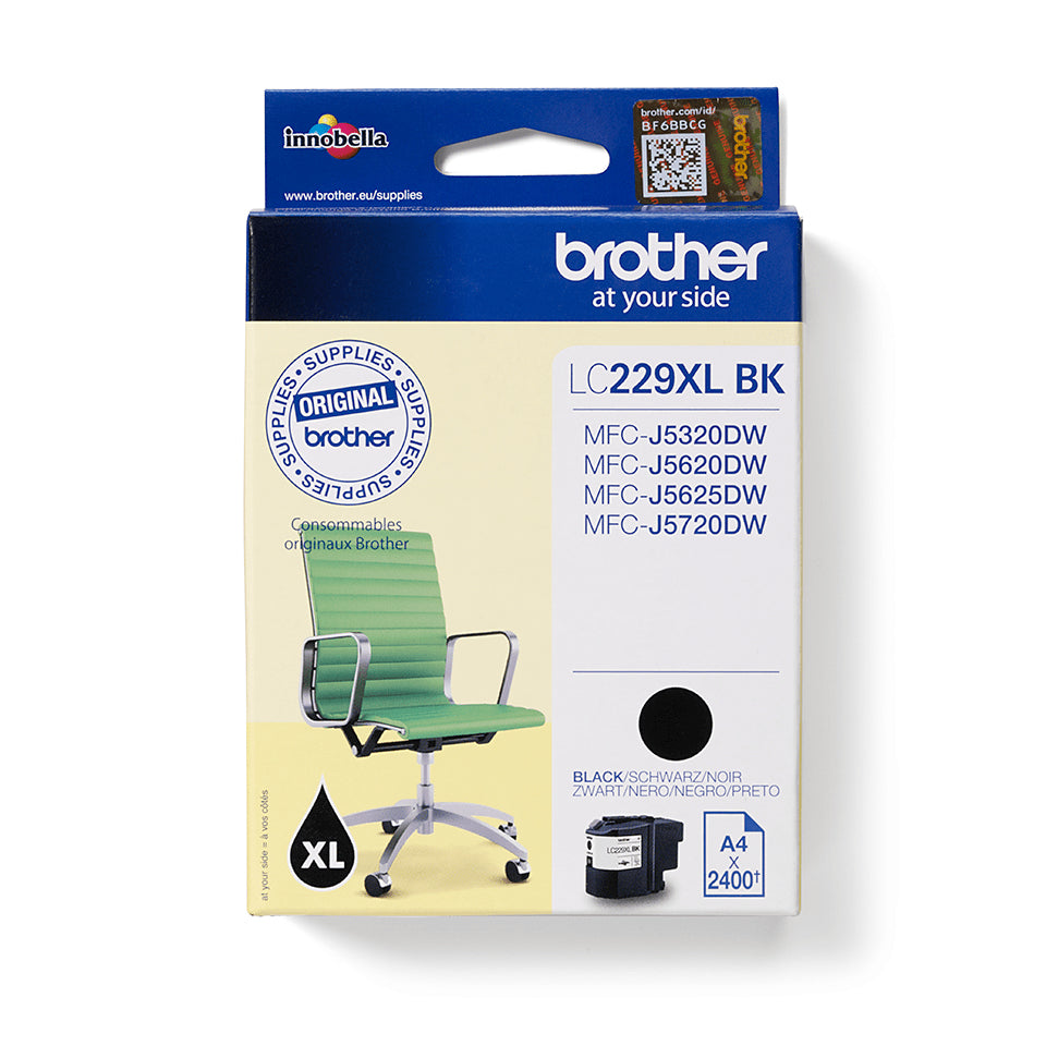 Brother LC229XLBK - Black - Original - Ink Cartridge - for Brother MFC-J5320DW, MFC-J5620DW, MFC-J5625DW, MFC-J5720DW
