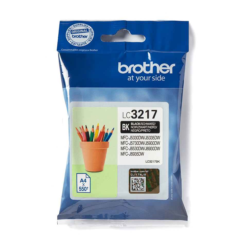 Brother LC3217BK - Black - Original - Ink Cartridge - for INKvestment Business Smart Plus MFC-J5930, INKvestment Business Smart Pro MFC-J6935