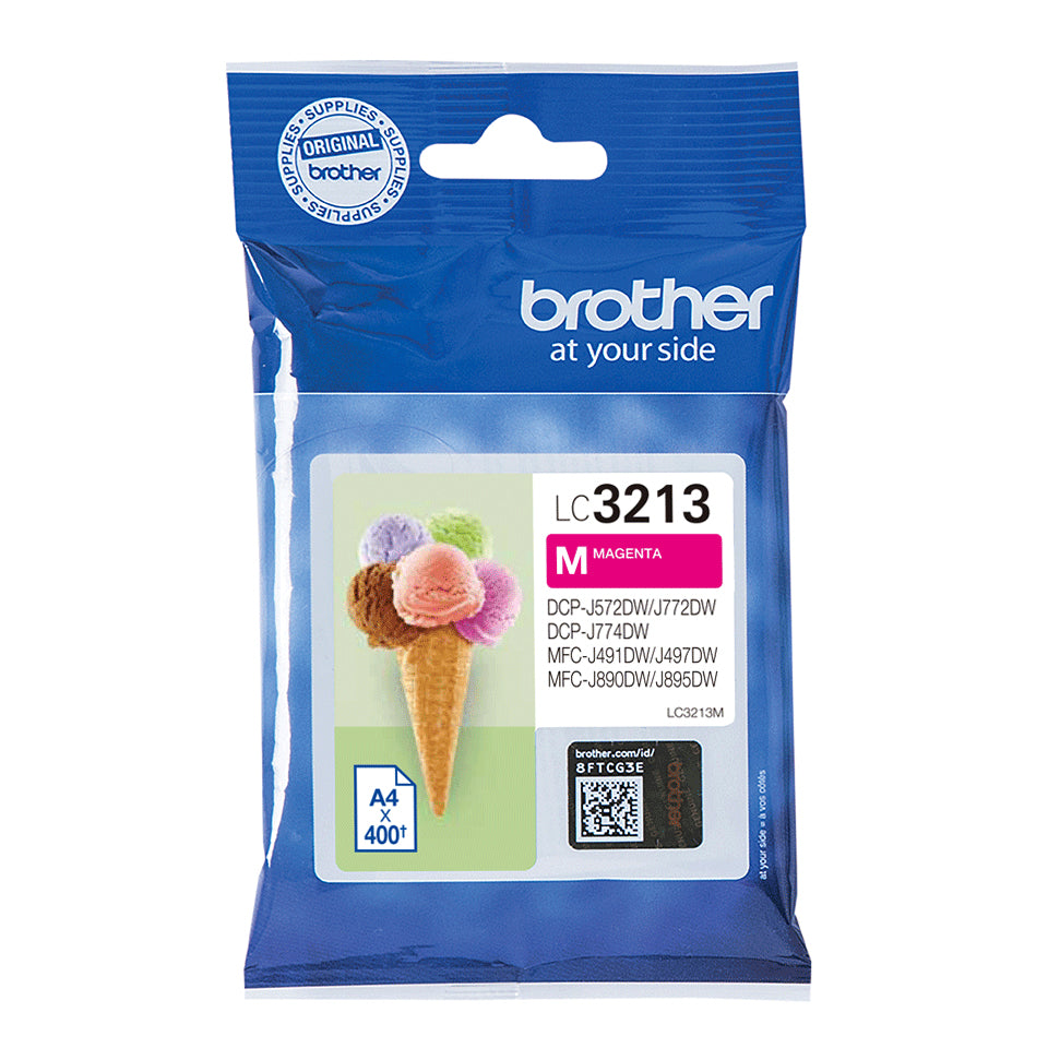 Brother LC3213M - High Capacity - Magenta - Original - Ink Cartridge - for Brother DCP-J772DW, DCP-J774DW, MFC-J890DN, MFC-J890DW, MFC-J890DWN, MFC-J895DW