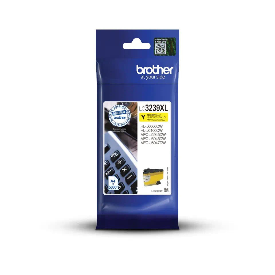 Brother LC3239XLY - High Yield - yellow - original - ink cartridge - for Brother HL-J6000DW, HL-J6100DW, MFC-J5945DW, MFC-J6945DW, MFC-J6947DW