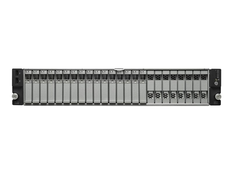 Cisco UCS C240 SingleConnect Performance SmartPlay Expansion Pack - Servidor - rack - 2U - 2 vías - 2 x Xeon E5-2680V2 / 2,8 GHz - RAM 64 GB - SAS - bahía hot-swap de 2,5" - sin HDD - G200e - GigE , 10 GigE, FCoE de 10 Gb