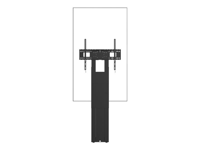 VISION Manual Height Adjustable Display Floor Stand - LIFETIME WARRANTY - Heavy duty - Fits displays up to 100" with VESA sizes up to 800 x 600 - fixes to wall, transfers load to floor - SWL 130 kg / 286 lb - height to centre of screen 896-1596 mm /
