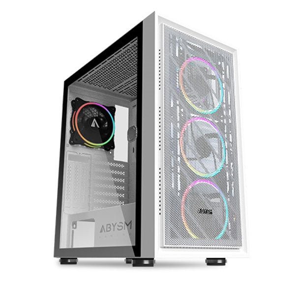 ABYSM CAIXA ATX GAMING DANUBE KAMP VIDRIO TEMPLADO BLANCO