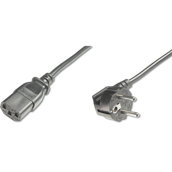 CABLE DE ALIMENTACIÓN DIGITUS CEE 7/7 TYP-F 90 - C13 M/F 1.8M H05VV-F3G 0.75QMM NEGRO