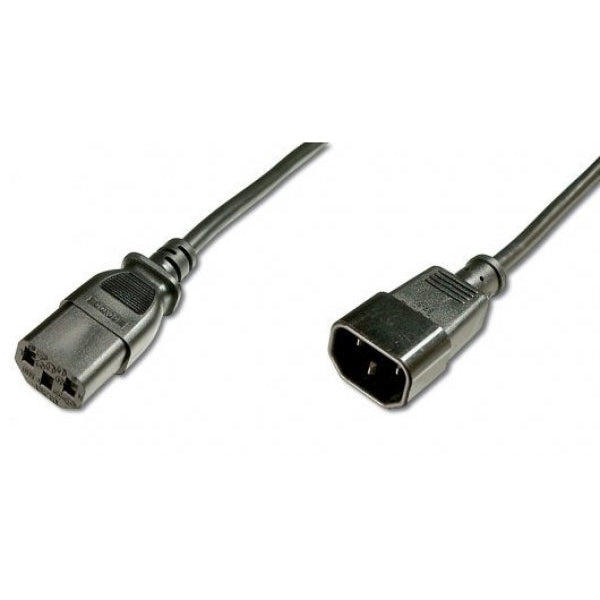 CABLE DE EXTENSIÓN DIGITUS POWER CORD C14 - C13 M/F 1.2M NEGRO