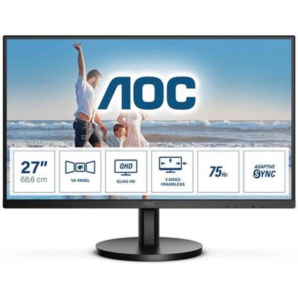 AOC MONITOR VA 27 16:9 QHD HDMI DP SPEAKERS Q27B3MA