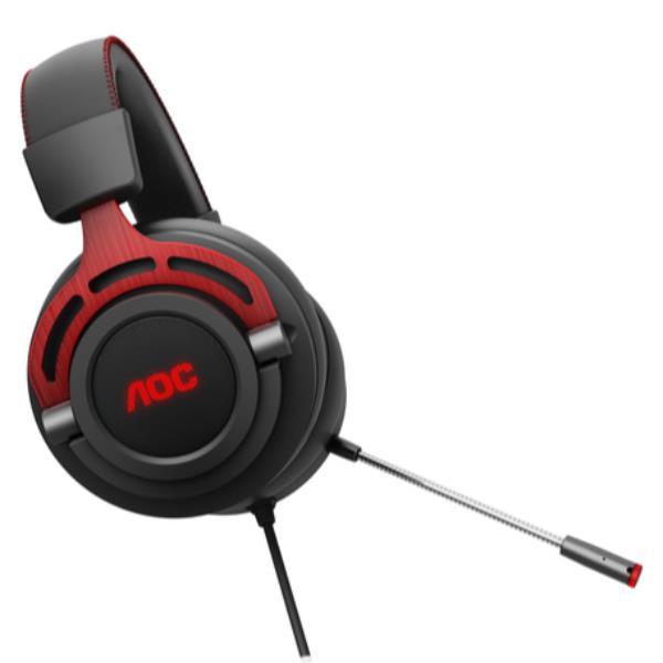 AOC HEADSET 50MM DRIVER VIRTUAL 7.1 SURROUND USB GAMING GH300