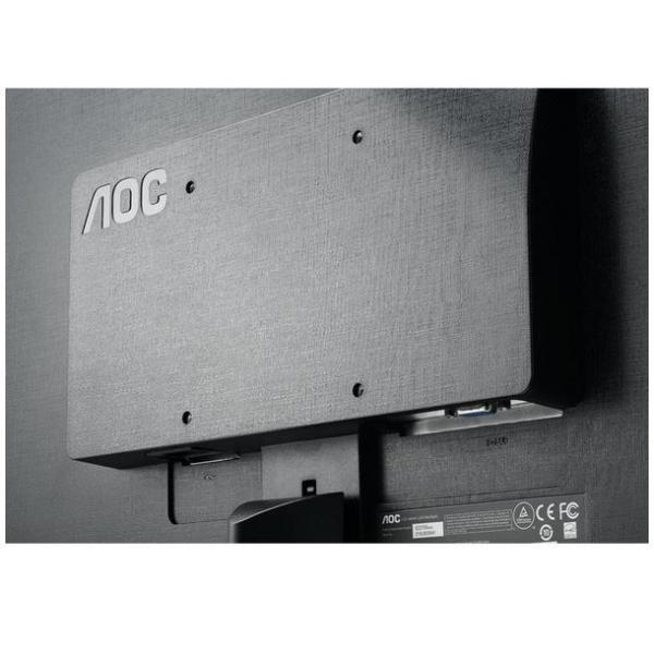 AOC e2270Swdn - Monitor LED - 22" (21.5" visível) - 1920 x 1080 Full HD (1080p) @ 60 Hz - TN - 200 cd/m² - 700:1 - 5 ms - DVI-D, VGA - preto