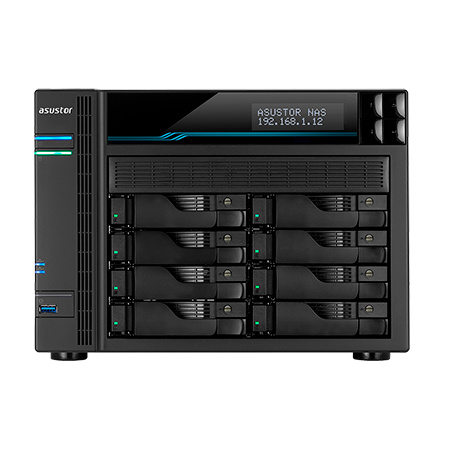 NAS ASUSTOR AS6508T LOCKERSTOR 8, 8-Bay ATOM C3538 4C - 8GB-10GbE/2.5GbE-USB, 3Y WTY