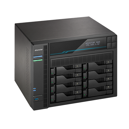 NAS ASUSTOR AS6508T LOCKERSTOR 8, 8-Bay ATOM C3538 4C - 8GB-10GbE/2.5GbE-USB, 3Y WTY