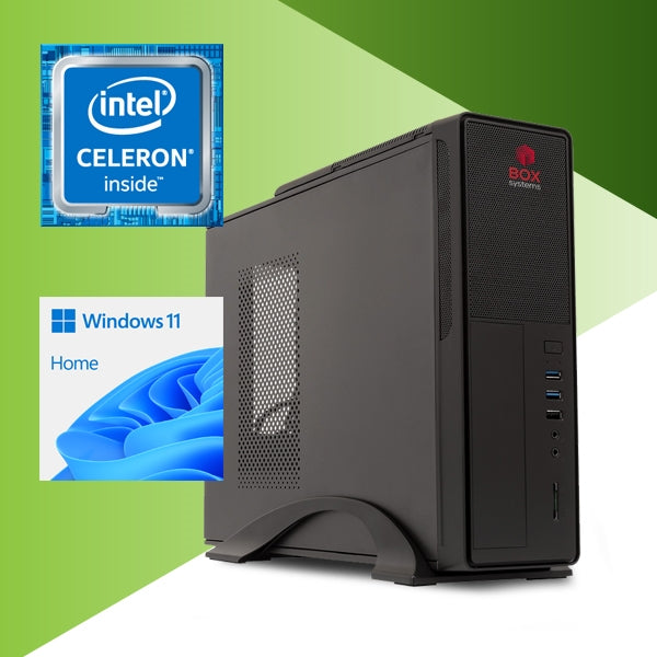 BOX SYSTEMS ENTRY DESKTOP CELERON G6900 8GB 480GB SSD DVD W11H