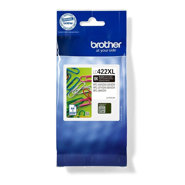 BROTHER BLACK INK CARTRIDGE XL LC422