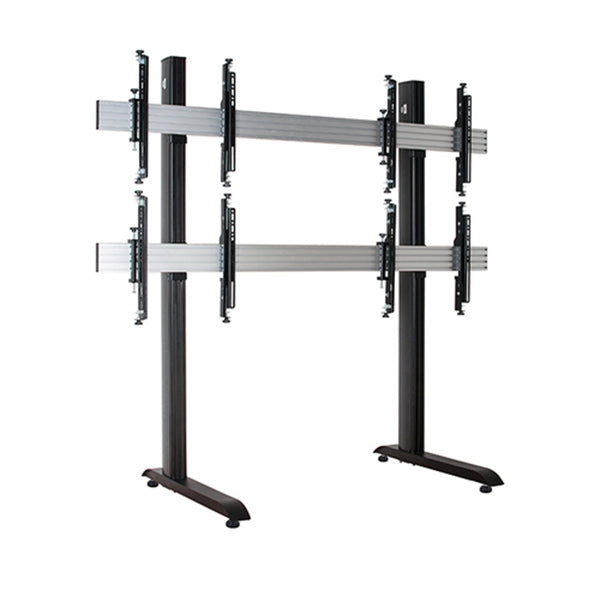 B-TECH FLOOR SUPPORT FLAT SCREENS BLACK/SILVER