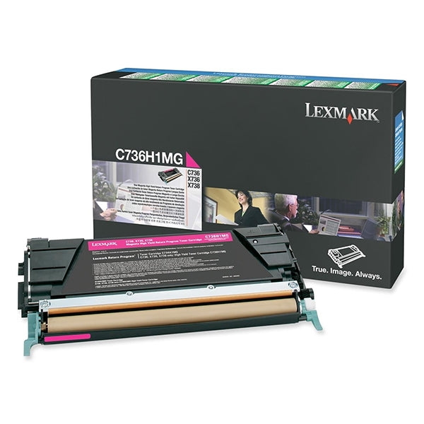 LEXMARK TONER MAGENTA 10K W/RET C736/X736/738 10K