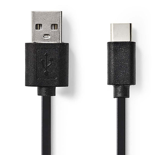 NEDIS CABLE USB2.0 USB-A MALE / USB-C MALE BLACK 3MT #PROMO #BLACK FRIDAY