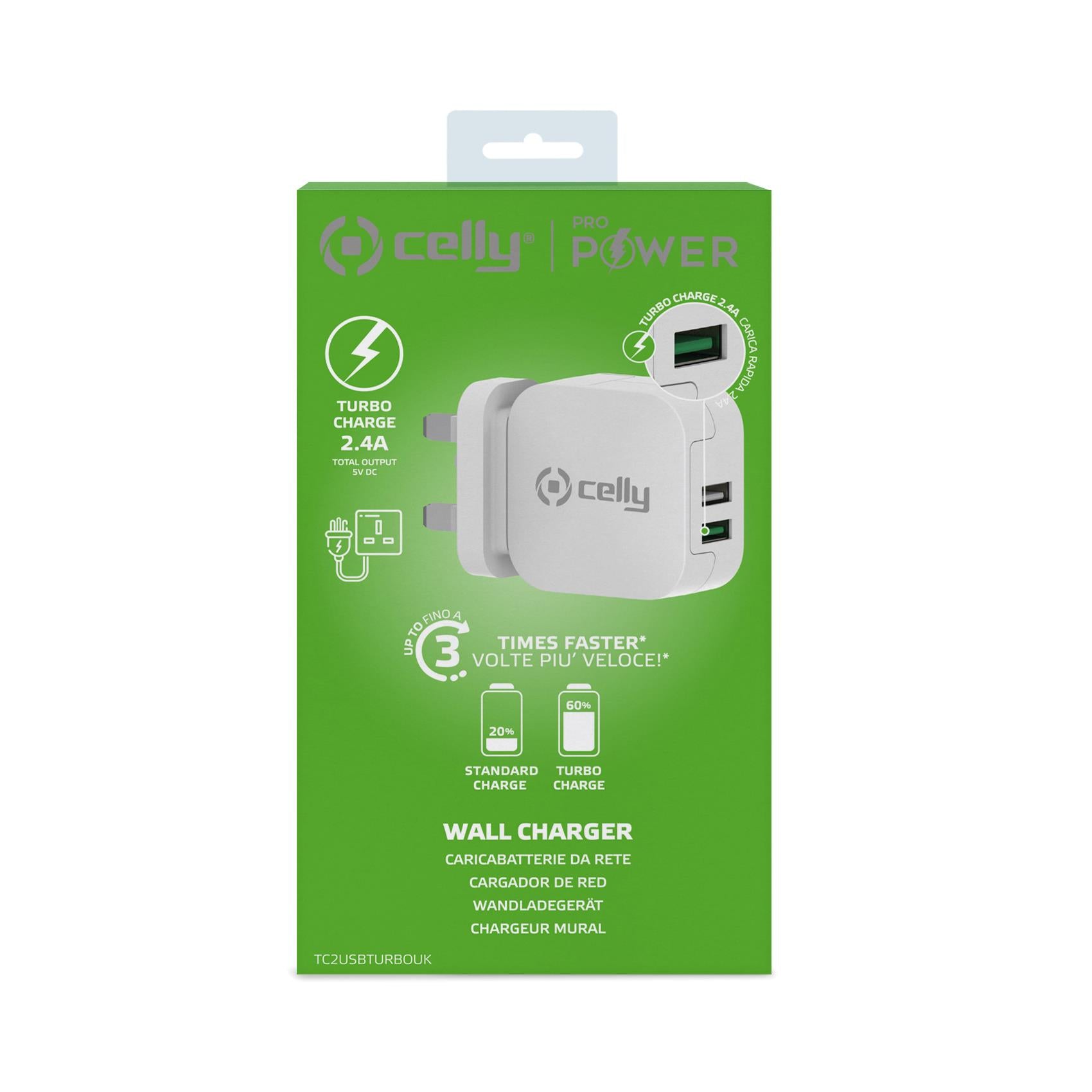 UK TC TURBO 2 USB 2.4 A WH