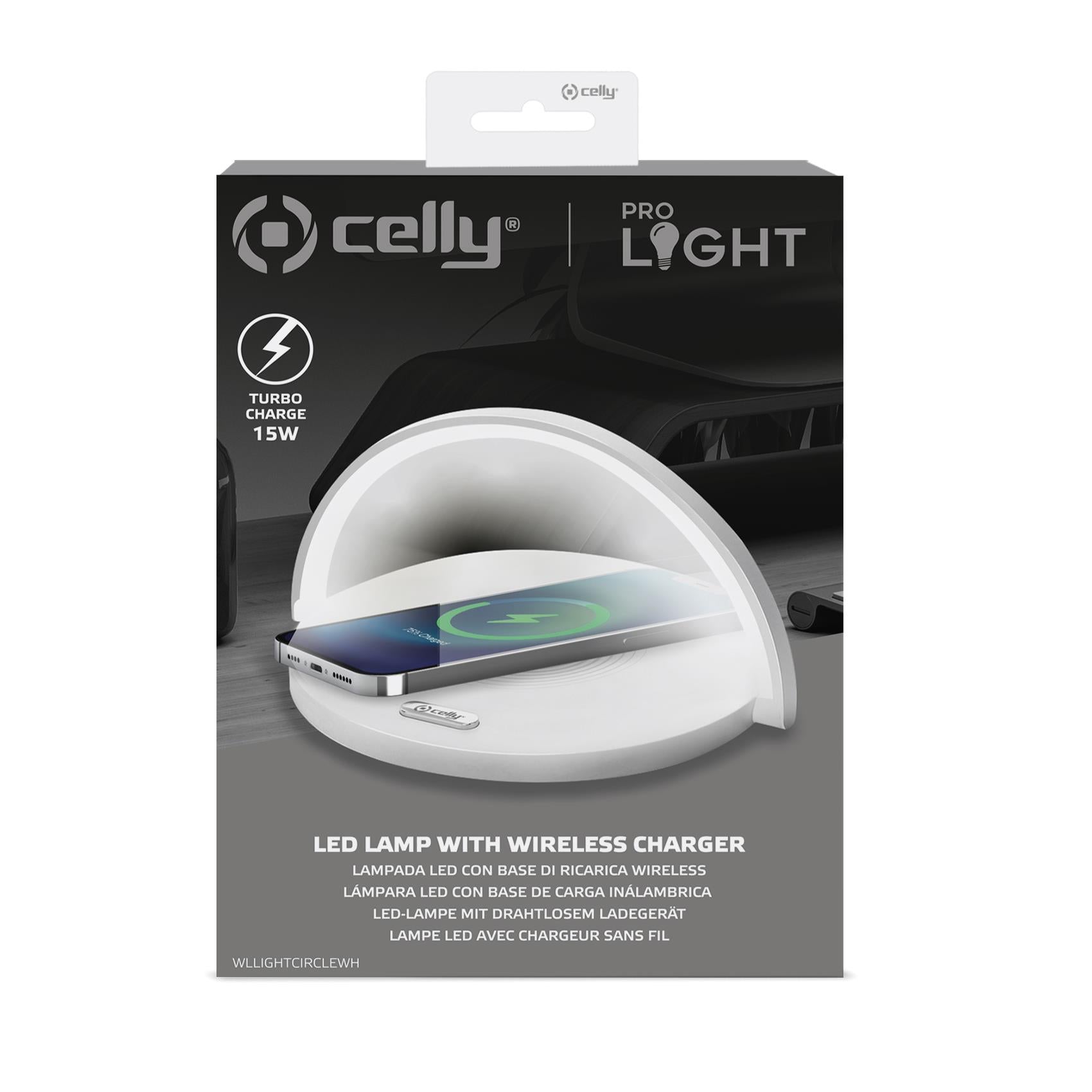LAMPARA CARGADOR INALAMBRICO CIRCLE WH