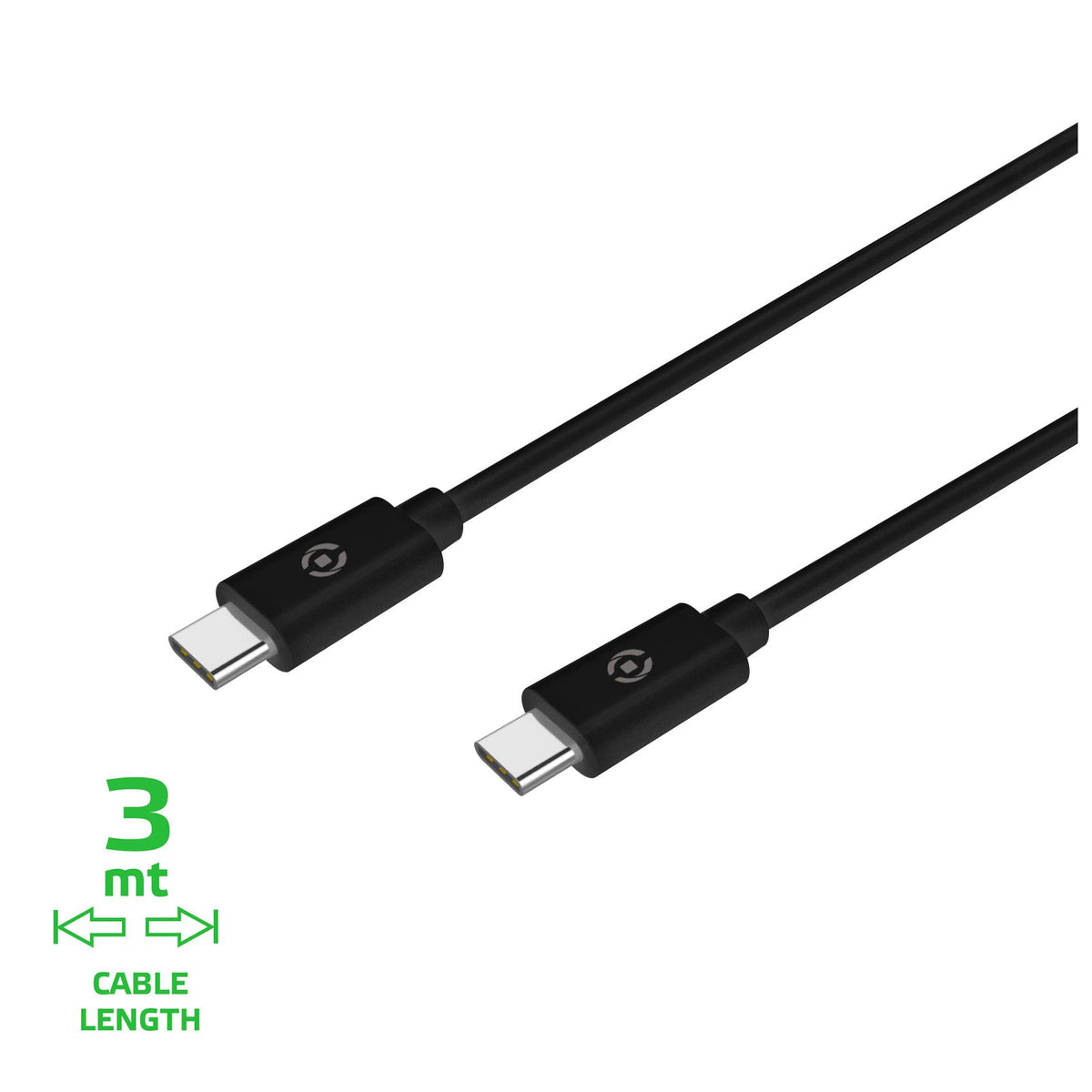 USB-C USB-C PD 60W CABLE 3M BK