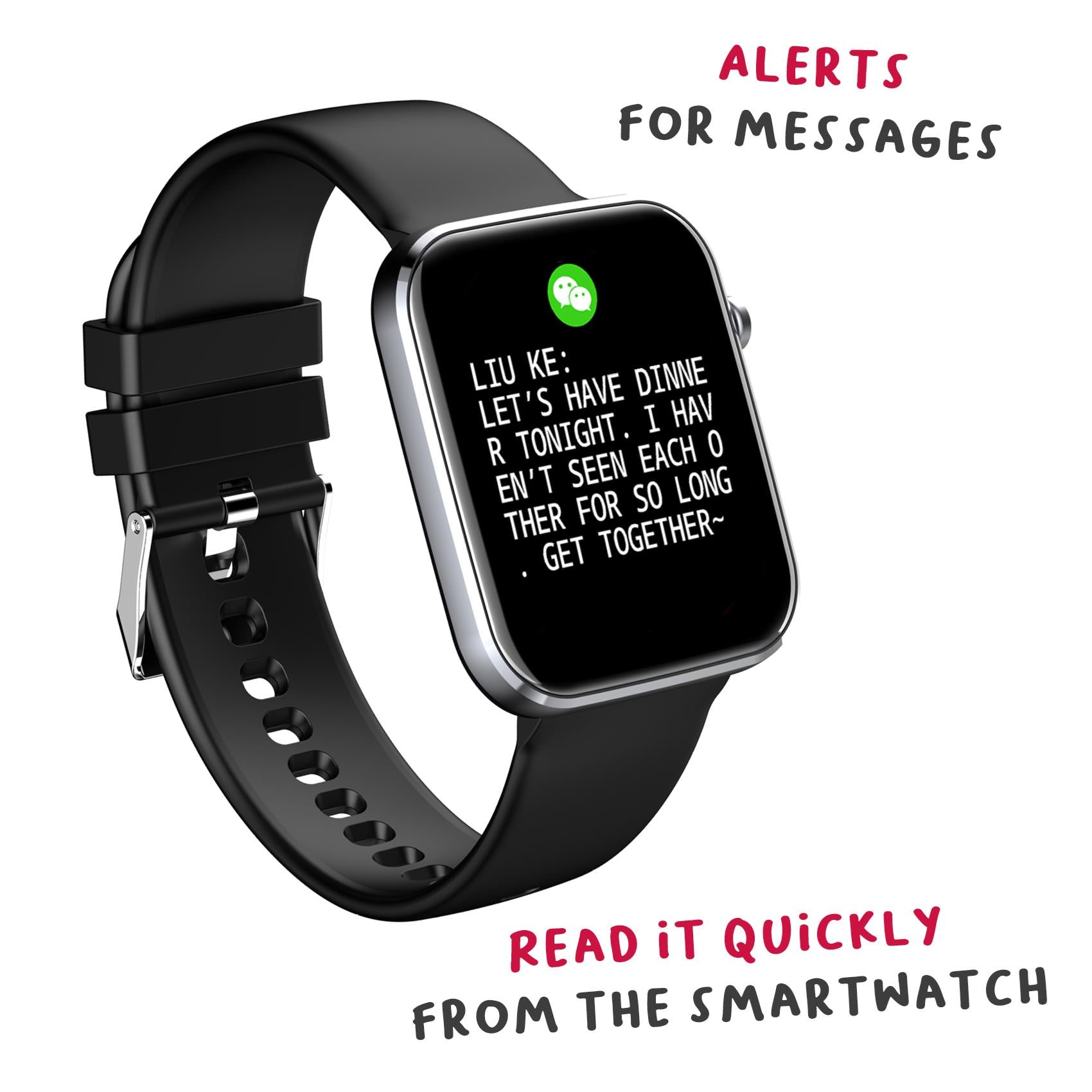 TRAINER SMARTWATCH SQUARE BK