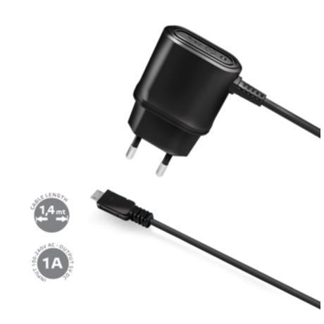 CARGADOR MICROUSB NEGRO