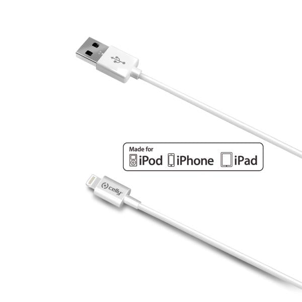 CABLE USB-LIGNTNING 2M BLANCO