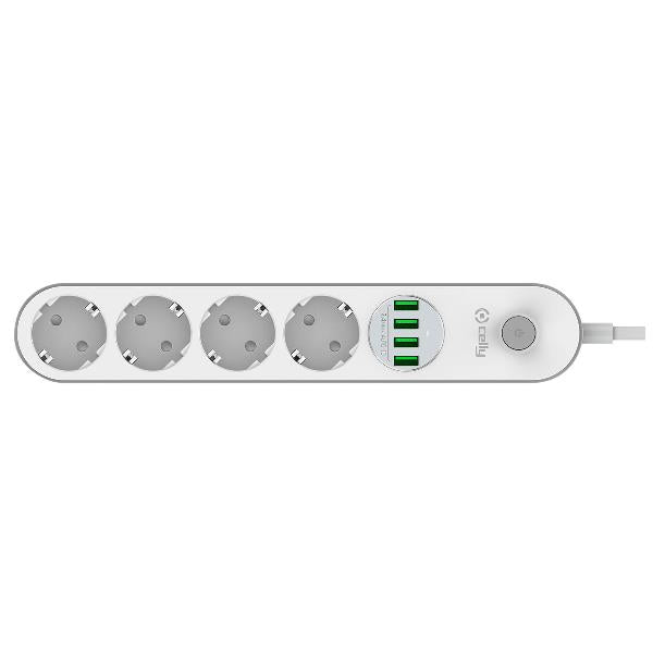 POWER STRIP 4 SCHUKO AND 4 USB