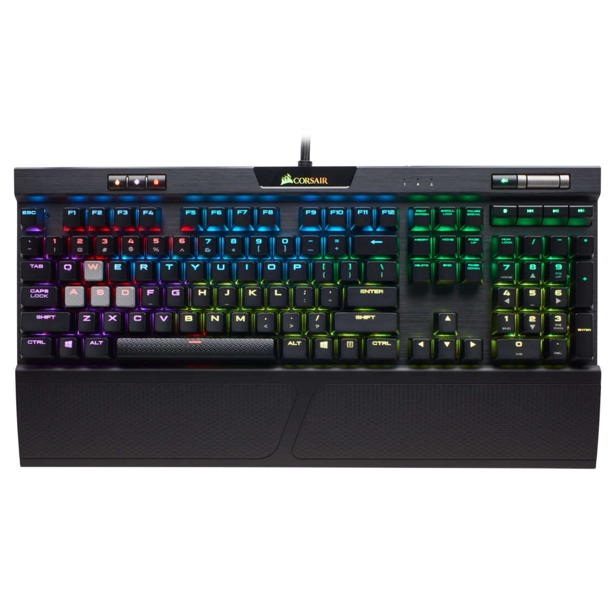 Teclado Corsair K70 RGB MK2 RGB LED Cherry MX Red PT (CH-9109010-EN)