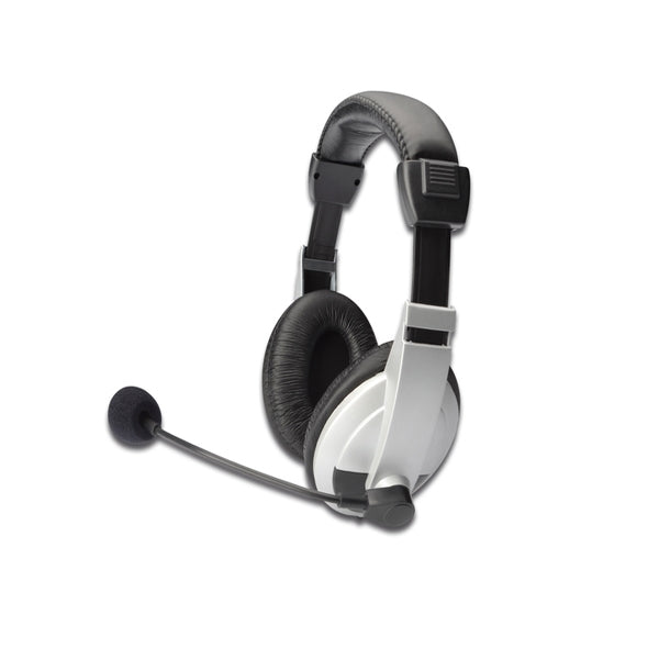 DIGITUS STEREO HEADSET W/ MICRO CABLE 18M W/VOLUME CONTROL 2X3.5 STEREO JACKS