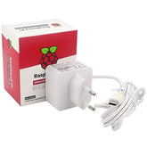 RASPBERRY FONTE DE ALIMENTAÇÃO 5.1VDC 3.0A 15.3 W USB-C BRANCO P\ Pi4
