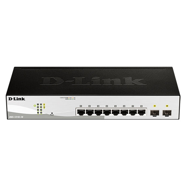 D-LINK 8-PORT 10/100/1000MBPS GIGABIT SMART SWITCH + 2 SFP PORTS