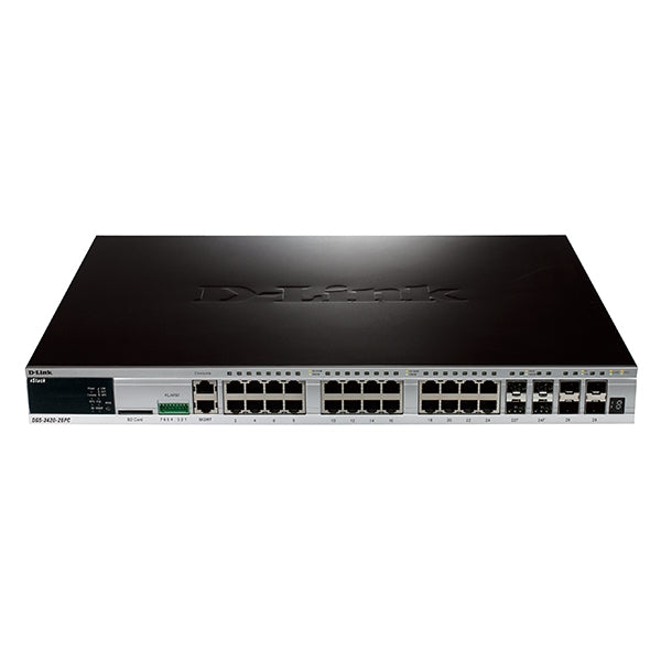 D-LINK SWITCH 20x1000 POE+4xSFP+4x10GE SFP+
