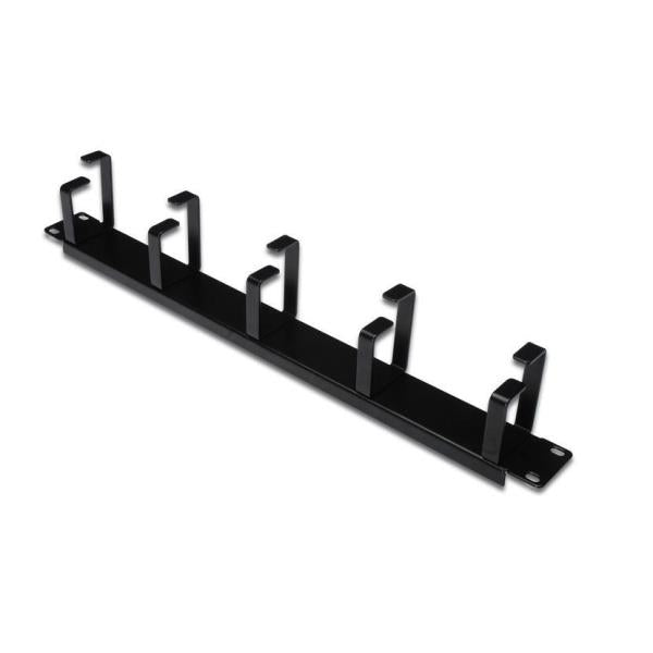 CABLE MANAG. PANEL 5 RING 1U BLACK