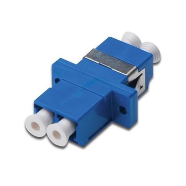 COUPLER LC DUPLEX OS2 BLUE CERAMIC