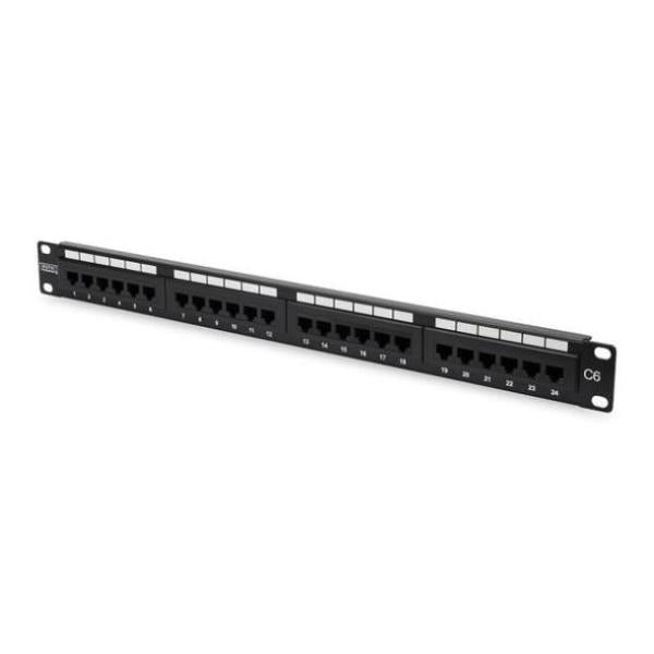 PPANEL 1U WITH 24 RJ45 UTP CAT 6