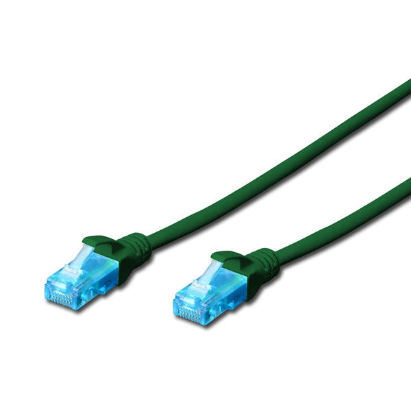 DIGITUS CHICOTE CAT5E UTP CCA PVC 5MT VERDE